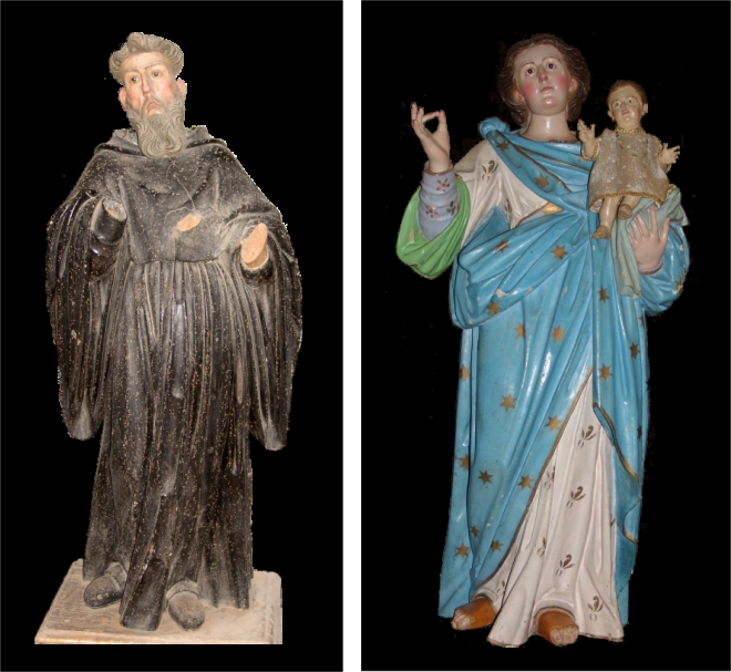 S. Agostino e Madonna del Rosario con Bambino (processionale)